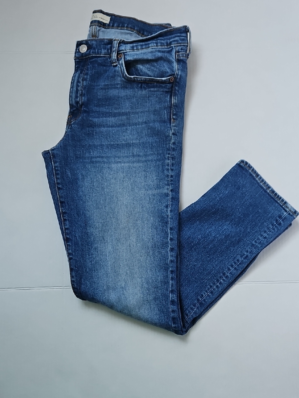 Gap Real Straight Jeans in Medium Blue Denim